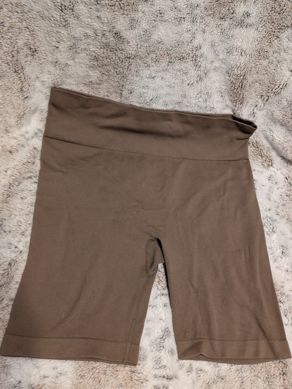 Primark Cares Mocha Brown Seamless Ribbed High Waist Biker Shorts XL 14/16